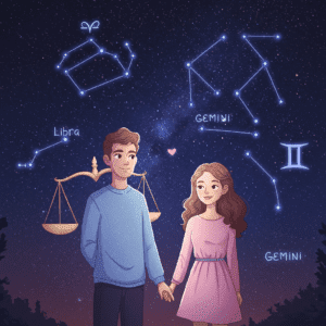 توافق رجل برج الميزان وأنثى الجوزاء